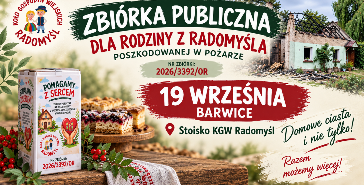 Zbiórka dla rodziny z Radomyśla podczas Dożynek Gminy Barwice