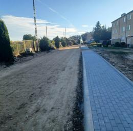 zdjęcie z m. Gonne Małe, gdzie trwa przebudowa drogi