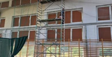 Malowanie hali sportowej przy ul. Moniuszki