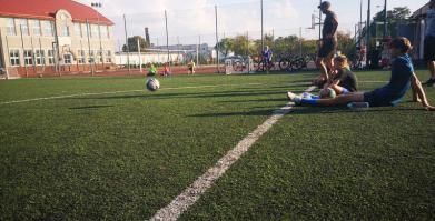 Uczestnicy Narodowego Dnia Sportu na Orliku