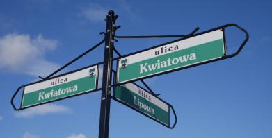 Tabliczka kierunkowa ul. Kwiatowa
