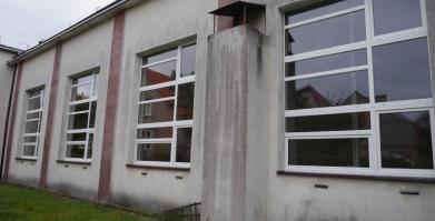 Wymiana okien w sali gimnastycznej na ul. Kościuszki