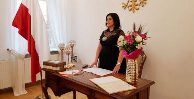 na zdjęciu Kierownik Urzędu Stanu Cywolnego Renata Trembowelska