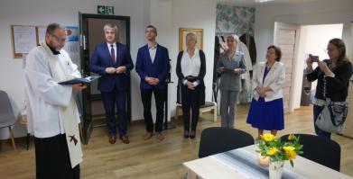 Otwarcie Klubu Seniora w Barwicach - poświęcenie klubu 