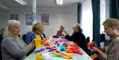 na zdjęciu uczestnicy Klubu Seniora w Barwicach
