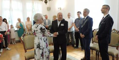 na zdjęciu Jubileusz Złotych Godów Państwa Noga