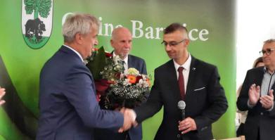 na zdjęciu Burmistrz Barwic Mariusz Kieling , Z-ca Burmistrza Barwic Robert Zborowski, Przewodniczący RM Piotr Małek i Wiceprzewodniczącego RM Edward Trejnis