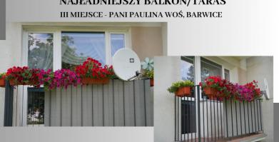 Kolaż zdjęć balkonu Pani Pauliny Woś