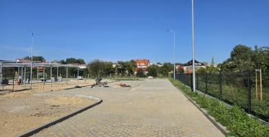 zdjęcie z placu budowy nowego targowiska