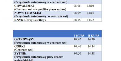 Dowóz wyborców do siedziby komisji wyborczej w Starym Chwalimiu