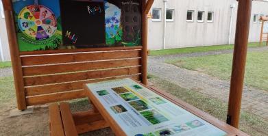 wiata edukacyjna przy SP Barwice