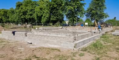 Postępy w budowie żłobka w Barwicach - maj 2025