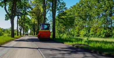 Postępy prac na drodze wojewódzkiej nr 172