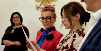 Teresa i Rajmund Kaczmarkowie ze Starego Grabiąża - Złote Gody