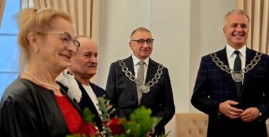 Teresa i Rajmund Kaczmarkowie ze Starego Grabiąża - Złote Gody