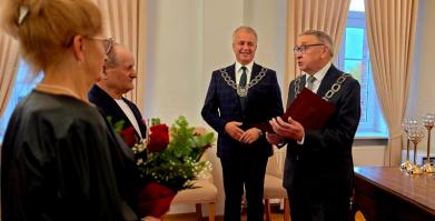 Teresa i Rajmund Kaczmarkowie ze Starego Grabiąża - Złote Gody