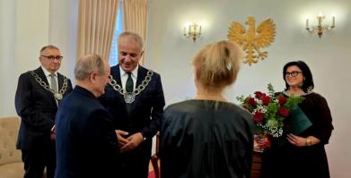 Teresa i Rajmund Kaczmarkowie ze Starego Grabiąża - Złote Gody