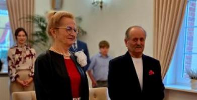 Teresa i Rajmund Kaczmarkowie ze Starego Grabiąża - Złote Gody