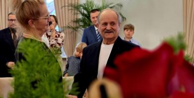 Teresa i Rajmund Kaczmarkowie ze Starego Grabiąża - Złote Gody
