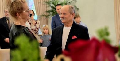 Teresa i Rajmund Kaczmarkowie ze Starego Grabiąża - Złote Gody