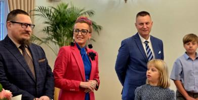 Teresa i Rajmund Kaczmarkowie ze Starego Grabiąża - Złote Gody