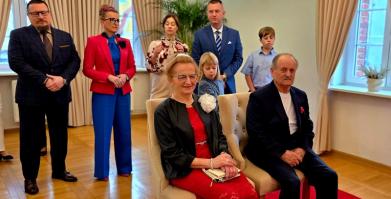 Teresa i Rajmund Kaczmarkowie ze Starego Grabiąża - Złote Gody