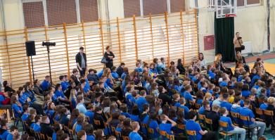 Spotkanie z sędzią Anną Marią Wesołowską w Barwicach i Starym Chwalimiu