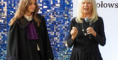 Spotkanie z sędzią Anną Marią Wesołowską w Barwicach i Starym Chwalimiu