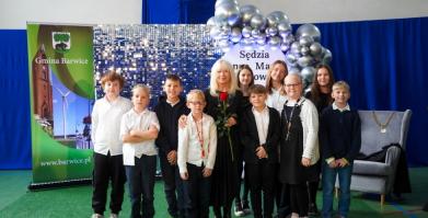 Spotkanie z sędzią Anną Marią Wesołowską w Barwicach i Starym Chwalimiu