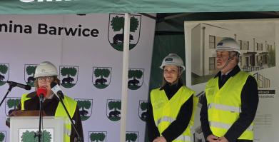 Wiecha na budowie SIM w Barwicach