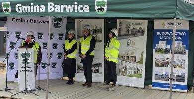 Wiecha na budowie SIM w Barwicach