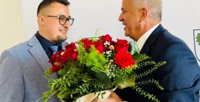 Gratulacje po otrzymanym absolutorium przez burmistrza