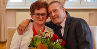 Złote Gody Państwa Bożeny i Mariana Łobodów z Barwic