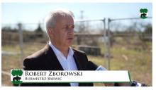 na zdjęciu Burmistrz Barwic Robert Zborowski