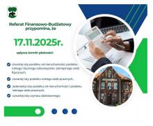 Informacja z Referatu Finansowo-Budżetowego