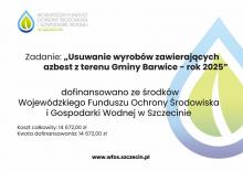 Usuwanie wyrobów zawierających azbest z terenu Gminy Barwice – rok 2025w 