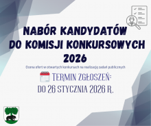 Zgłoszenia kandydatów na członków komisji konkursowych
