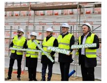 Wiecha na budowie SIM KZN Zachodniopomorskie w Barwicach.