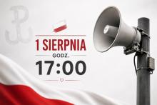 na zdjęciu syrena alarmowa i flaga Polski