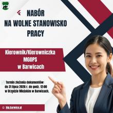 plakat o ogłoszeniu na wolne stanowisko pracy