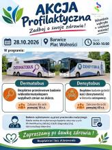 Bezpłatne badania profilaktyczne w Barwicach – dermatobus i densytobus